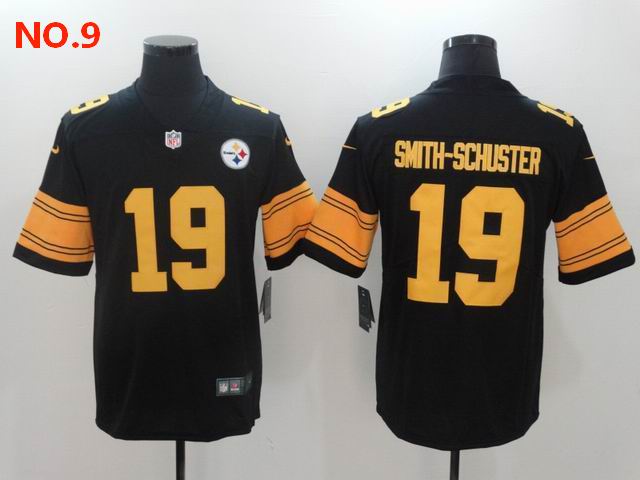 Men's Pittsburgh Steelers #19 JuJu Smith-Schuster Jersey NO.9;